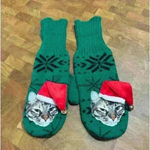 Christmas Kitten Mittens